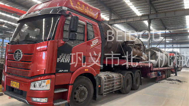 大型连续式稻壳国产精品麻豆系列装车即将发往江西地区